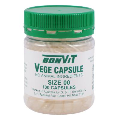 Bonvit Empty Vege Capsules Size '00' 100c